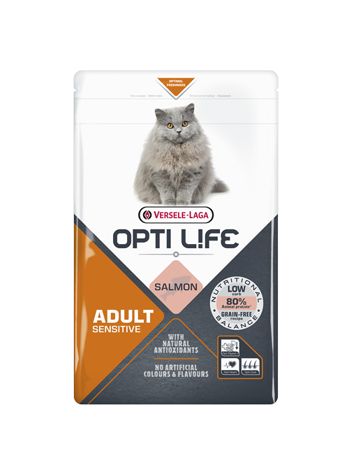 Opti Life Sensitive 1 kg Salmón Pienso para Gatos